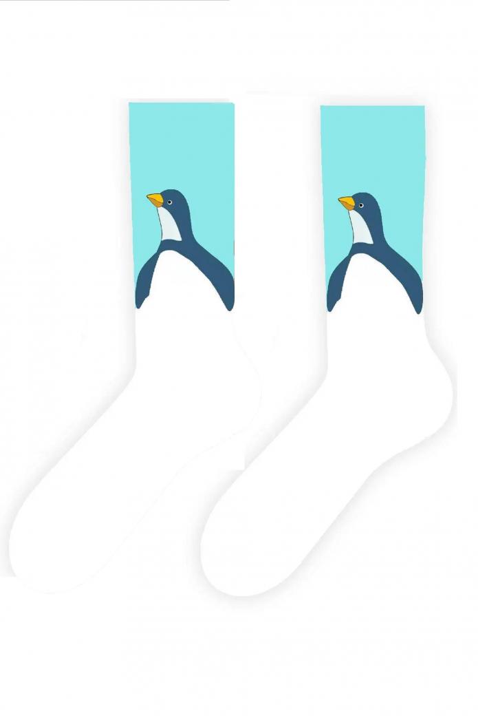 6'lı Deniz ve Buzul Hayvanları Desenli Çorap Seti