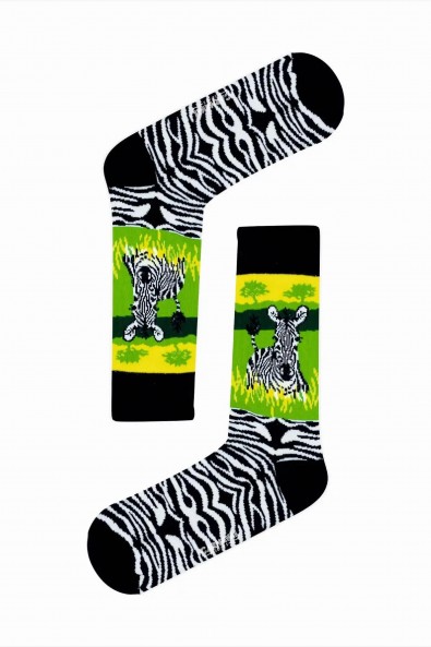 6'lı Havalı Hayvanlar Desenli Çorap Seti