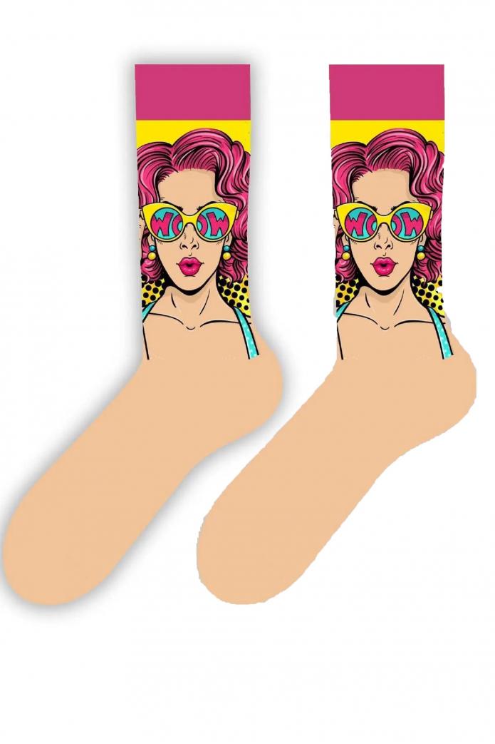 6'lı Havalı Kız Temalı Rengarenk Çorap Seti