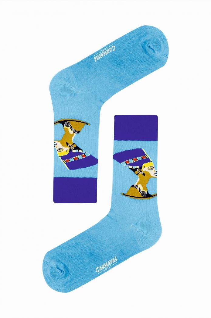 7'li Art Socks-3 Desenli Renkli Çorap Kutusu