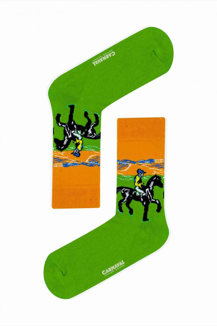 7'li Art Socks-3 Desenli Renkli Çorap Kutusu