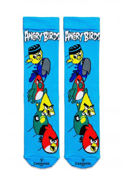 Angry Birds Desenli Renkli Çorap