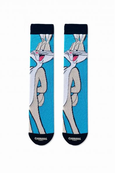 Bugs Bunny Çizgi Film Karakterli Desenli Renkli Çorap