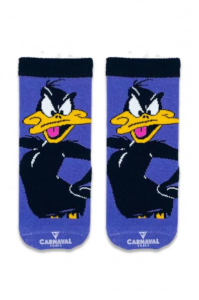Çocuk Daffy Duck Desenli Renkli Çorap