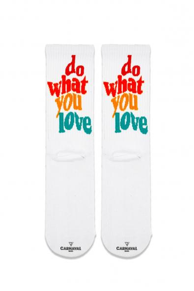 Do What You Love Yazılı Renkli Çorap