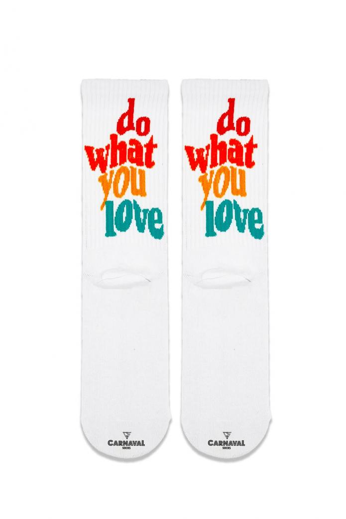 Do What You Love Yazılı Renkli Çorap