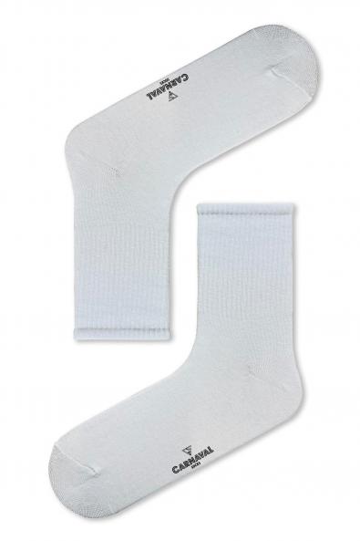Düz Beyaz Desensiz Renkli Spor Çorap