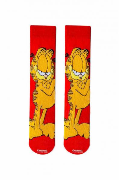 Garfield Desenli Çizgi Film Kahraman Renkli Çorap