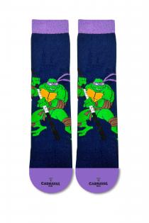 Ninja Kaplumbağa Donatello M. Desenli  Çorap 