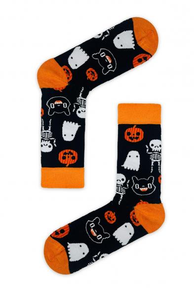 Hayalet Desenli Halloween Çorabı