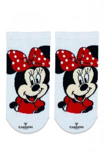 Patik Minnie Mouse  Desenli Renkli Çorap