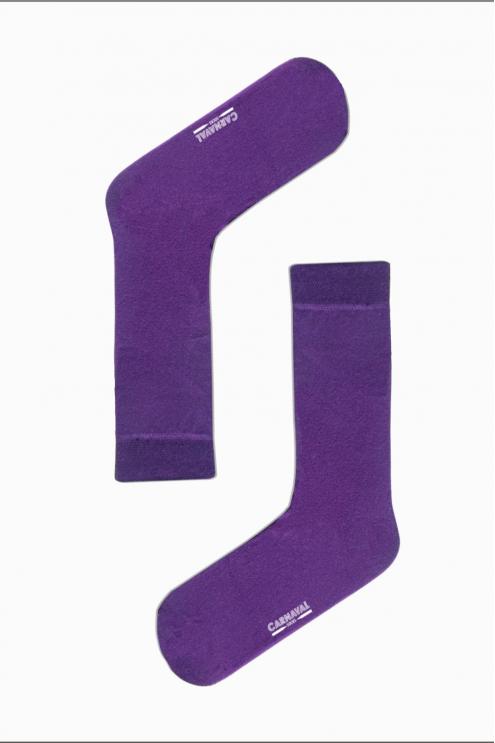 Mor Renkli Pastel Tasarım Çorap