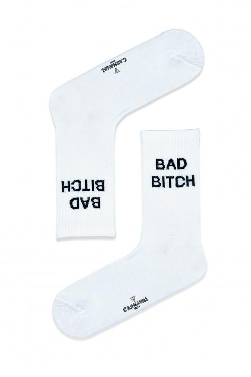 Bad Bitch  Desenli Renkli Çorap 