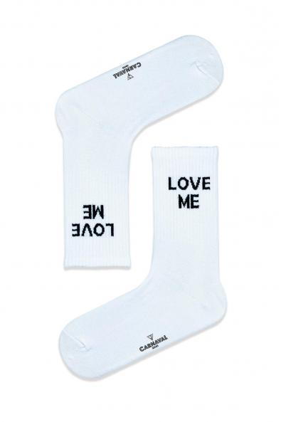 Love Me  Desenli Renkli Çorap 