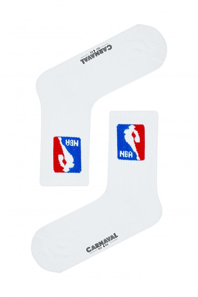 NBA Desenli Renkli Spor Çorap