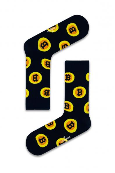 Bitcoin Desenli Renkli  Çorap