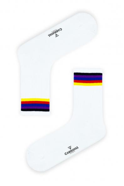 Rainbow Desenli Renkli Spor Çorap