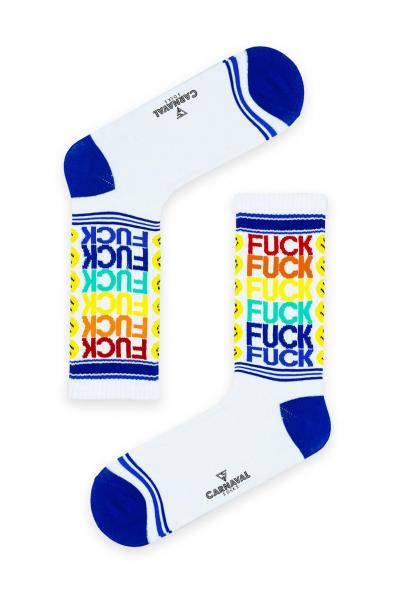 Renkli F.ck Desenli Renkli Çorap