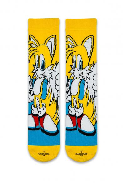 Miles Fox Prower Desenli Renkli  Çorap 