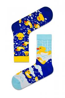 Sağllı Solu Mavi Ördek Desenli Renkli Çorap