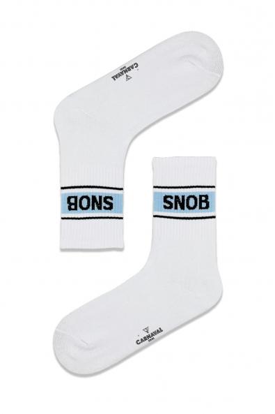 Snob Yazılı Spor Çorap