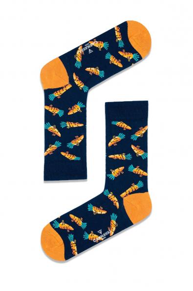 Havuç Desenli Renkli  Çorap 