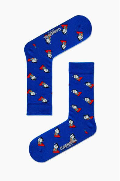 Superman Pelerinli Desenli Renkli Çorap