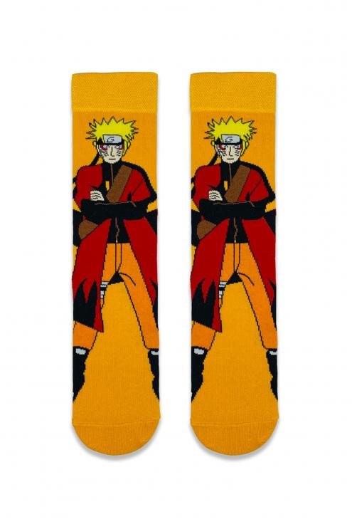 Anime Naruto Uzumaki Desenli Renkli Çorap