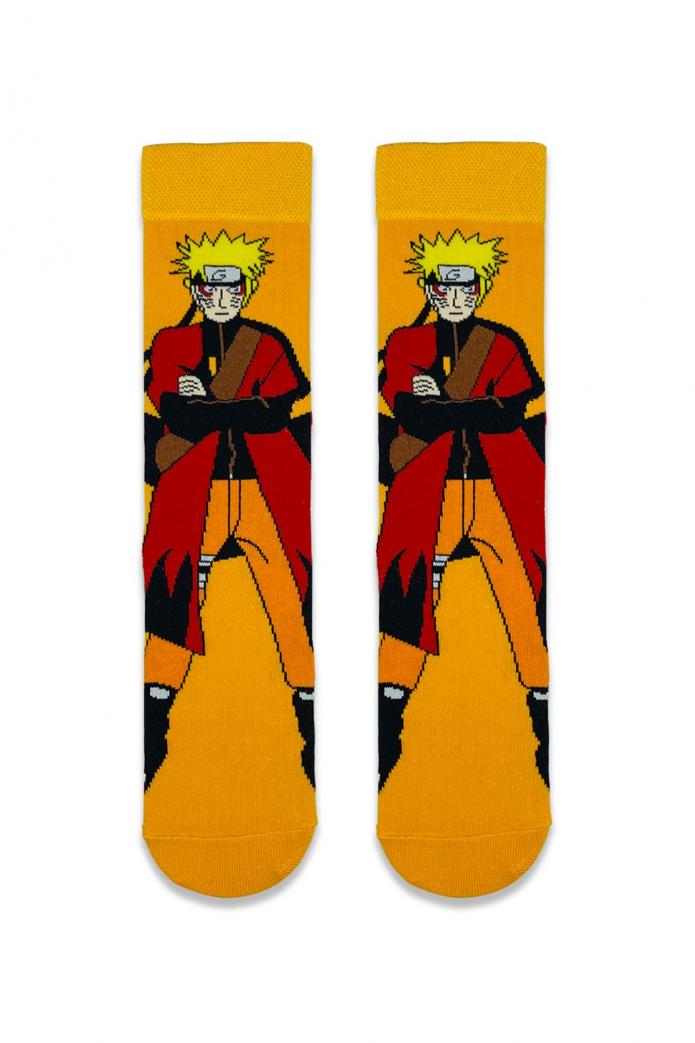 Anime Naruto Uzumaki Desenli Renkli Çorap
